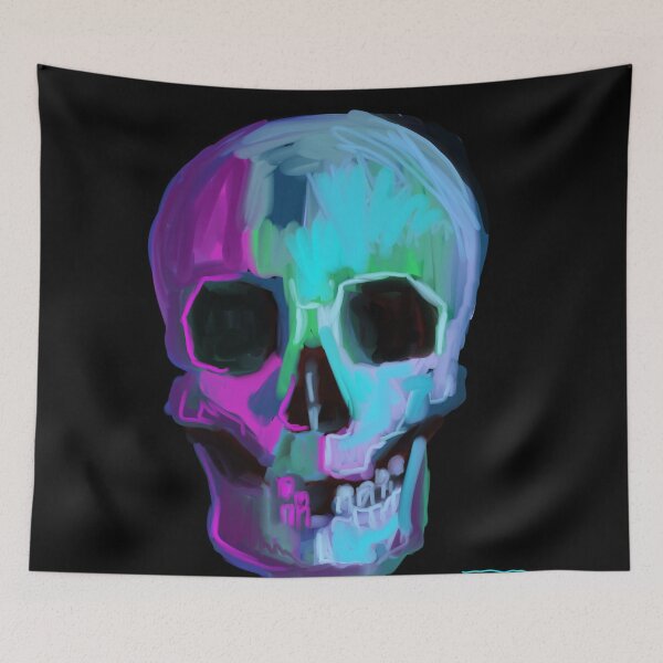 Item preview, Neon skull designed and sold by Clistro.