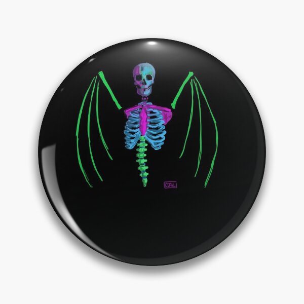 Item preview, Neon skeleton winged angel designed and sold by Clistro.
