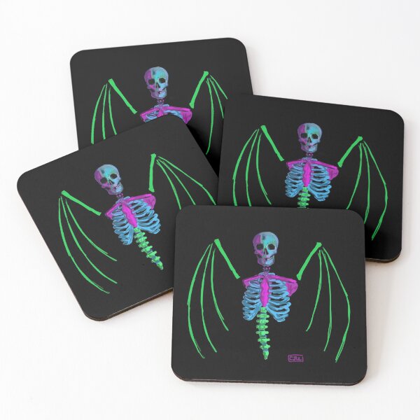 Item preview, Neon skeleton winged angel designed and sold by Clistro.