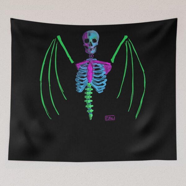Item preview, Neon skeleton winged angel designed and sold by Clistro.
