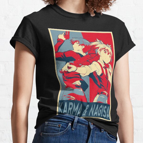 Karma and Nagisa assassination classroom anime otaku Classic T-Shirt