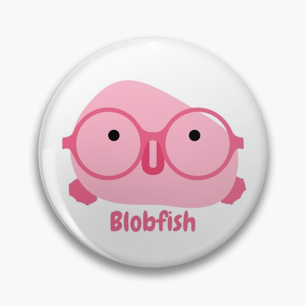 Item preview, Pink Blobfish with Glasses  designed and sold by hydrEAU.