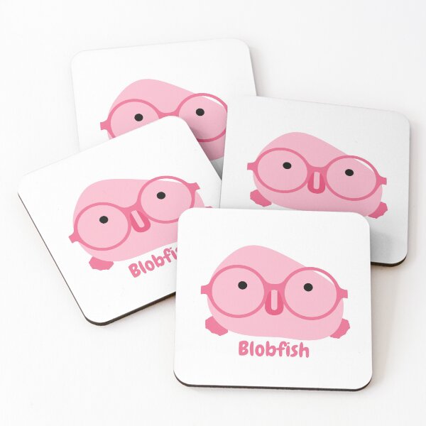 Item preview, Pink Blobfish with Glasses  designed and sold by hydrEAU.