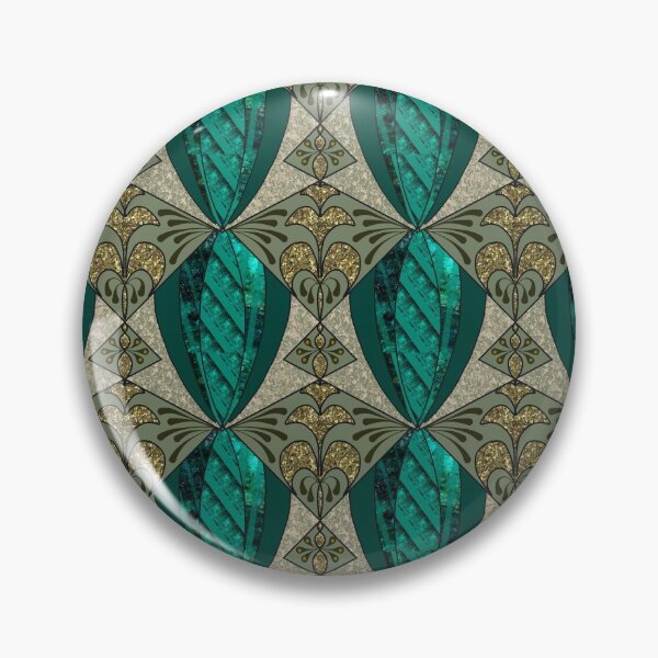 Item preview, Trellis Damask,baroque,emerald green,pattern  designed and sold by MariaMarinova.