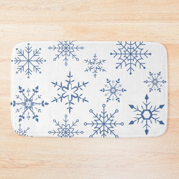 Item preview, white and blue snowflakes pattern  designed and sold by euphoria-rose.