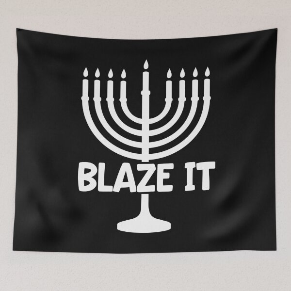 Item preview, Funny Jew Holiday Gift T Shirt Blaze It designed and sold by Bendthetrend.