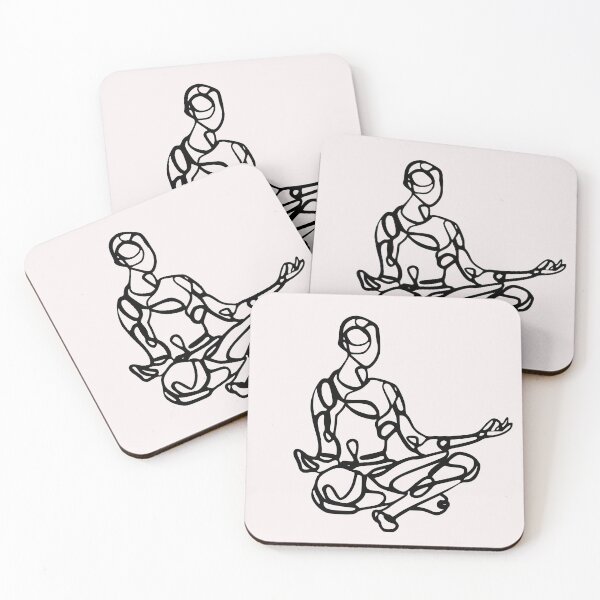 Item preview, Contour Line Yoga-Seated Yoga 6 designed and sold by FranksArtWorld.