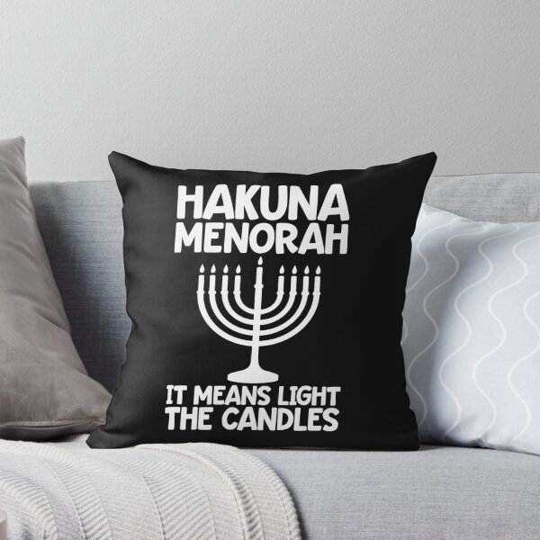 Item preview, Funny Jew Holiday Gift T Shirt Hakuna Menorah, It means Light The Candles designed and sold by Bendthetrend.