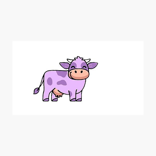 Purple Cow Print Wrapping Paper by Beckah brooks
