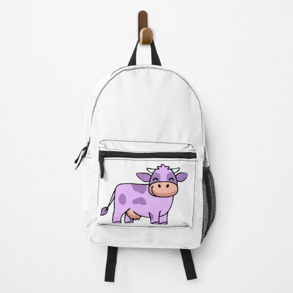 Item preview, cute purple cow designed and sold by fine-art-ellen.
