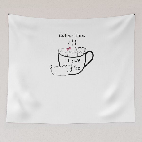 Item preview, my coffee and i are having a moment cat designed and sold by ishako online.