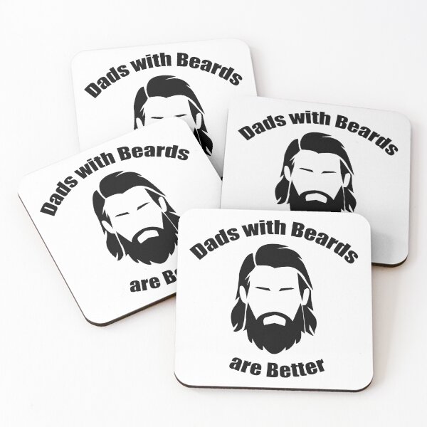 Item preview, Dads with beards are better designed and sold by Giovanni's  Brown Quotes.