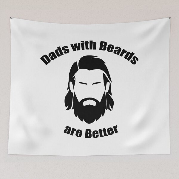 Item preview, Dads with beards are better designed and sold by Giovanni's  Brown Quotes.