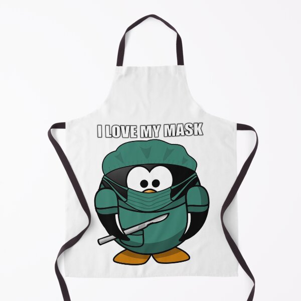 Item preview, I Love My Mask | Doctor Penguin Design | designed and sold by BestBash.