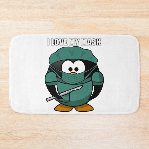 Item preview, I Love My Mask | Doctor Penguin Design | designed and sold by BestBash.