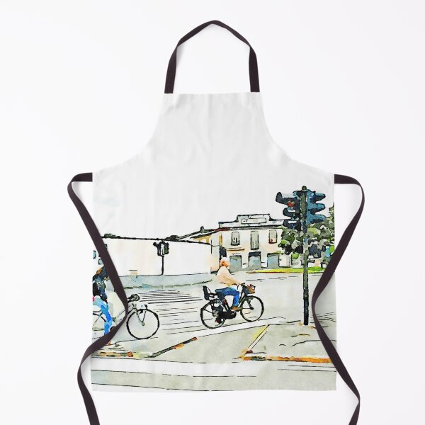 Item preview, Women on bicycles stopped at traffic lights designed and sold by Giuseppe Cocco.