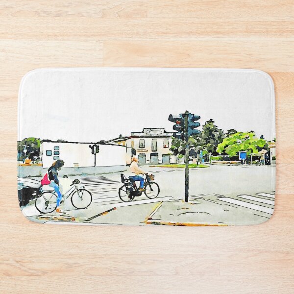 Item preview, Women on bicycles stopped at traffic lights designed and sold by Giuseppe Cocco.