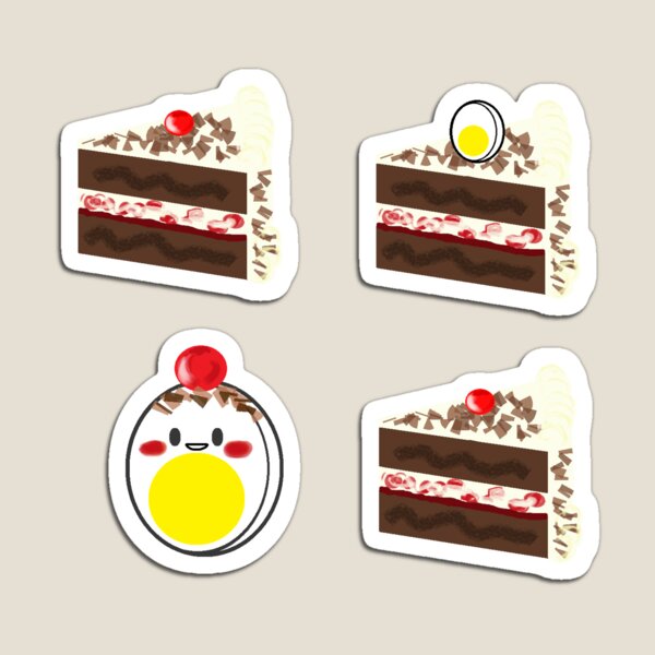 Item preview, Black Forest Cake and Egg Set designed and sold by manyeggy.