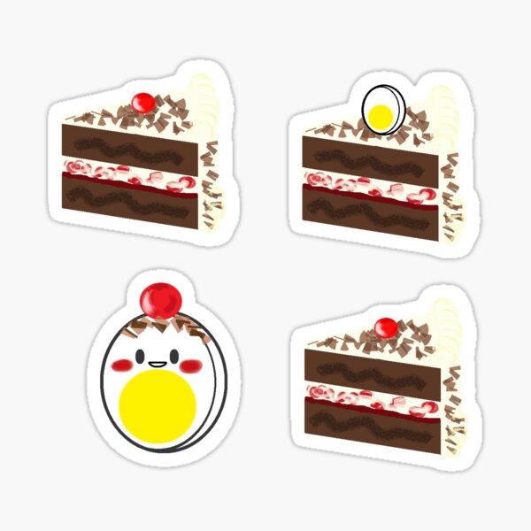 Item preview, Black Forest Cake and Egg Set designed and sold by manyeggy.
