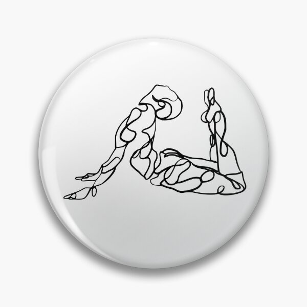Item preview, Contour Line Yoga-Cobra Pose 1 designed and sold by FranksArtWorld.