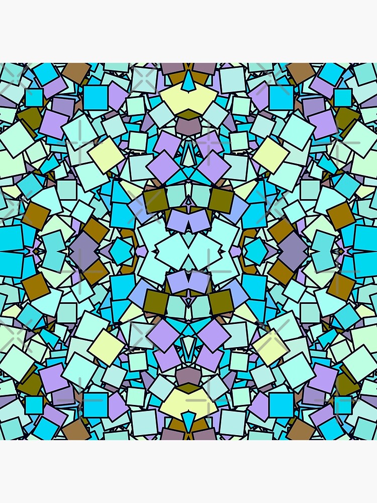 Discover Random squares. Random shapes. Random pattern Premium Matte Vertical Poster