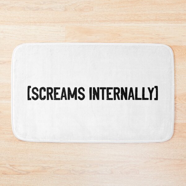 Item preview, Screams Internally Typography designed and sold by Sour Soul.