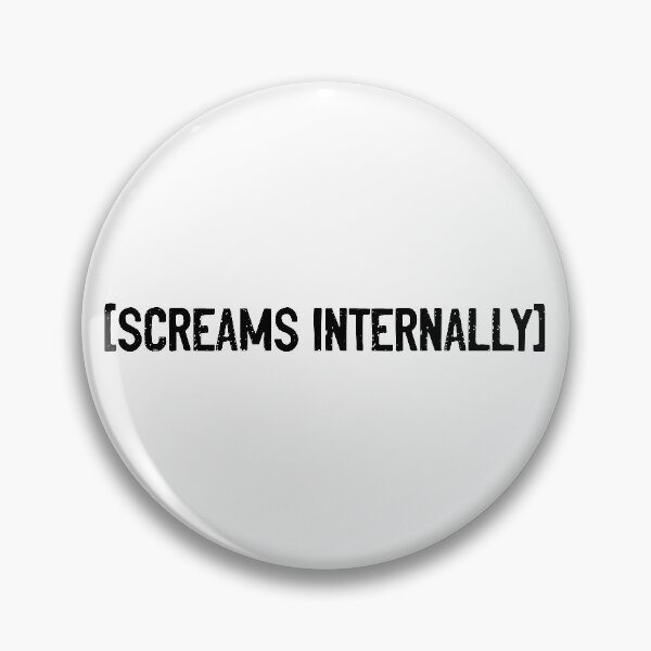 Item preview, Screams Internally Typography designed and sold by Sour Soul.