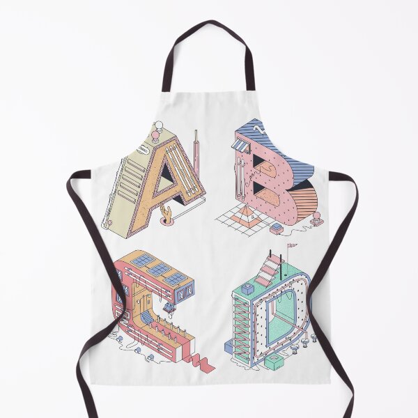 Item preview, A B C D letters alphabet artistic colorful design designed and sold by AnujShah7.