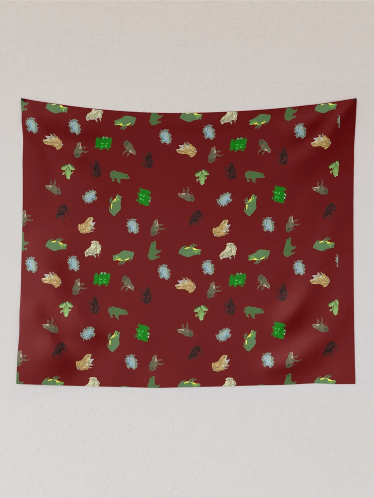 Thumbnail 2 of 3, Tapestry, Random Frog Pattern designed and sold by Rell1970.