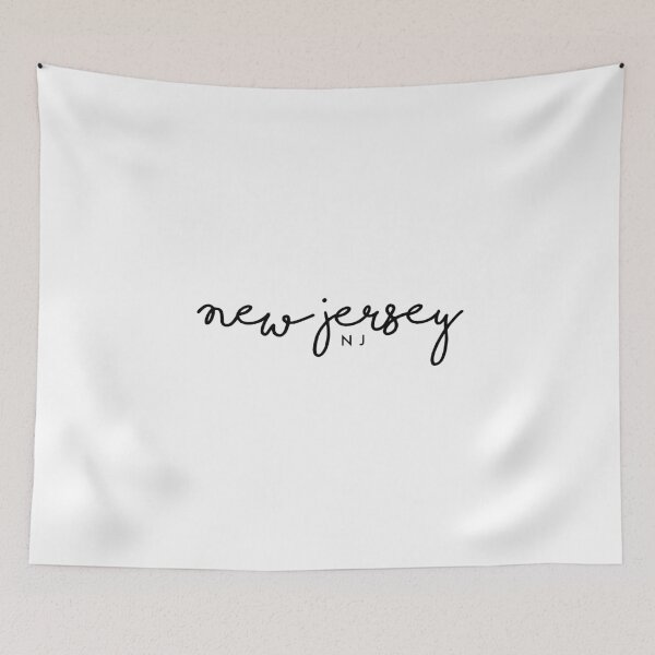 Artikelvorschau, NEW JERSEY - LIVING IN NEW JERSEY -NJ - LETTERING entworfen und verkauft von Tropical Blood.