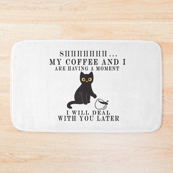 Item preview, Copy of my coffee and i are having a moment cat designed and sold by ishako online.