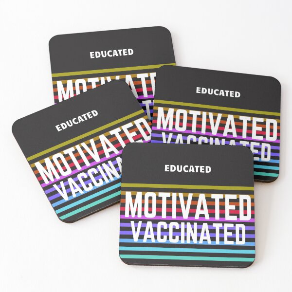 Item preview, Educated Motivated Vaccinated designed and sold by manardesign.