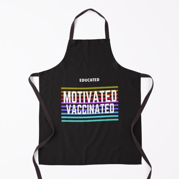 Aperçu de l'œuvre Educated Motivated Vaccinated créée et vendue par manardesign.