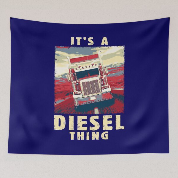 Item preview, It's a Diesel Thing - Vintage Big Rig Semi Trailer Truck Driver Gift for Men and Women for Kids Boys and Girls - Truck Driving Retro Poster - 18 Wheeler Trucker Design for Semi-Truck Drivers and Fans designed and sold by WG-Factory.