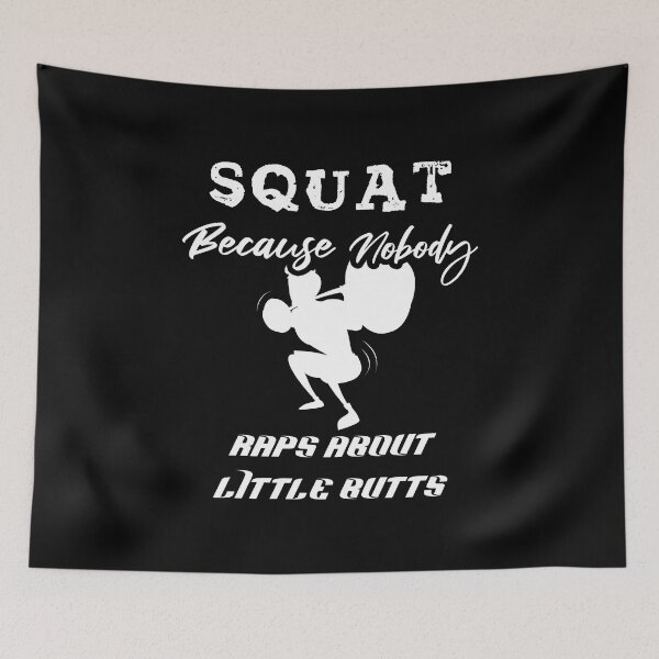 Item preview, Squat Tee Shirt Squat Because Nobody Raps About Little Butts shirt, Exercise Shirts, Funny Gym Shirts, Funny Squat Shirts, Womens Gym, Ladies Workout Tanks Gym Humor, Muscle Tank  designed and sold by MoradovT-shirt.