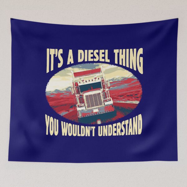Item preview, It's a Diesel Thing You Wouldn't Understand - Vintage Big Rig Semi Trailer Truck Driver Gift for Men Women Boy Kids - Truck Driving Retro Poster - 18 Wheeler Trucker Design for Semi-Truck Drivers Fans designed and sold by WG-Factory.