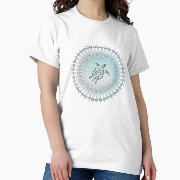 Item preview, Sea Turtle And Mandala On A Beachstyle Background designed and sold by Nina Baydur.
