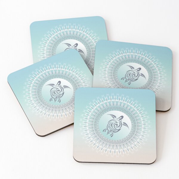 Item preview, Sea Turtle And Mandala On A Beachstyle Background designed and sold by Nina Baydur.