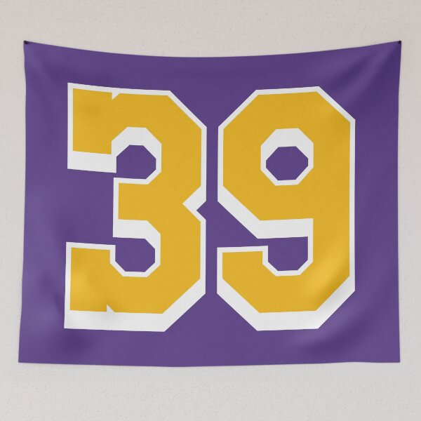 Item preview, 39 Yellow Number thirty-nine Purple Basketball Jersey designed and sold by elhefe.