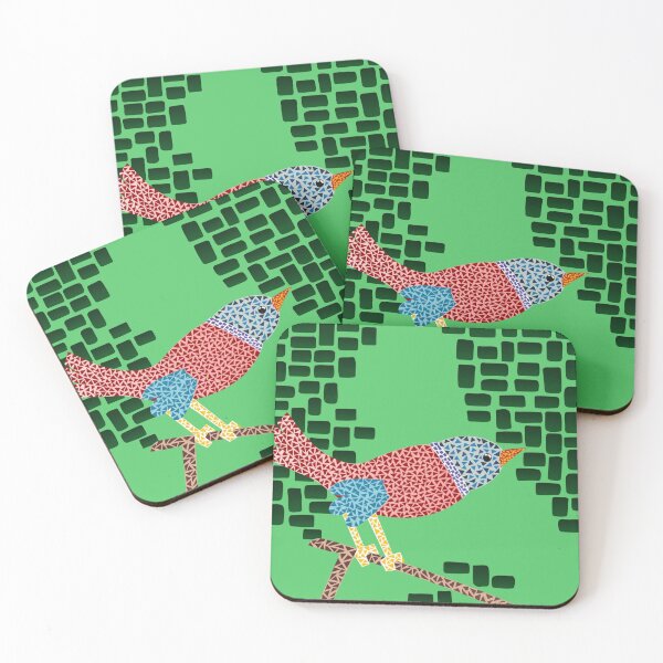 Bird Mosaic Coasters for Sale Redbubble