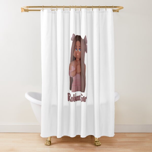 Roblox Girls Character Shower Curtain By Katystore Redbubble - roblox in the shower