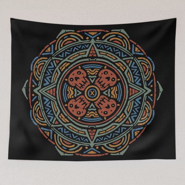 Item preview, Aztec Skull Mandala designed and sold by krizvector.