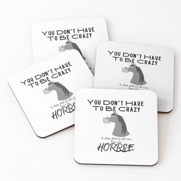 Item preview, You Don't Have To Be Crazy To Ride With Us We Can Train You Horse designed and sold by sabirlhc.