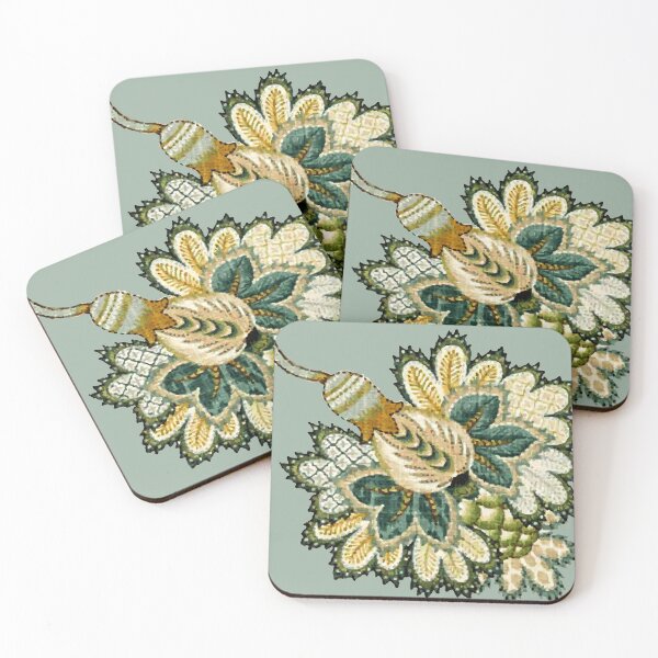Item preview, Jacobean Floral Tapestry Still Life Print designed and sold by Vicky Brago-Mitchell®.