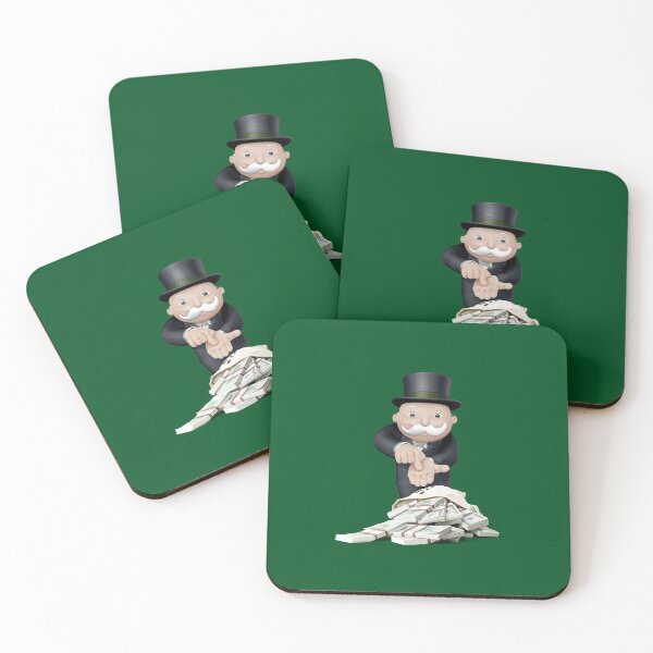 Item preview, Mr Rich Uncle Pennybags green background  designed and sold by Larinpage.