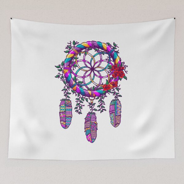 Item preview, Colorful Boho Dreamcatcher Tribal Native American Indian designed and sold by MagicBoutique.