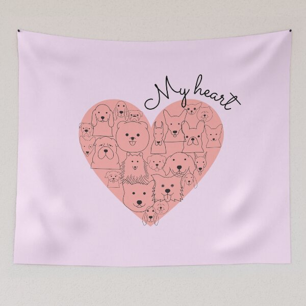 Item preview, My heart full of dogs, doglover designed and sold by NinaBetterNot.