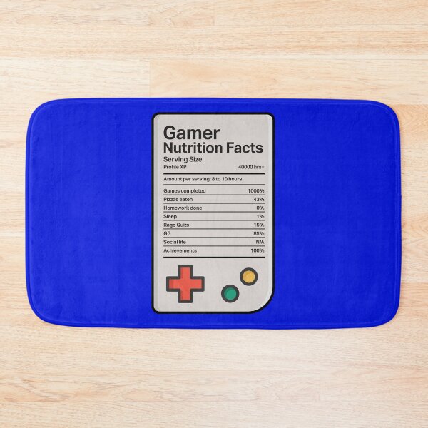 Item preview, Gamer Nutrition Facts designed and sold by Wolka.