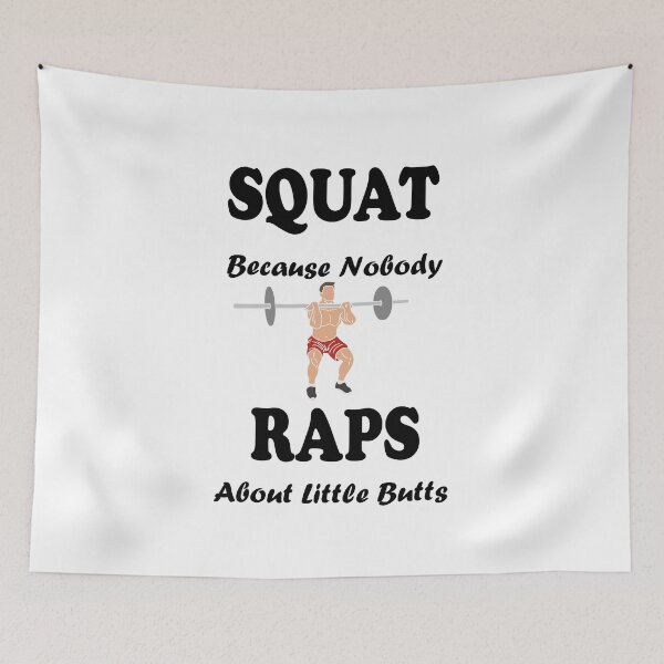 Item preview, Squat Tee Shirt Squat Because Nobody Raps About Little Butts shirt, Exercise Shirts, Funny Gym Shirts, Funny Squat Shirts, Womens Gym, Ladies Workout Tanks Gym Humor, Muscle Tank  designed and sold by MoradovT-shirt.