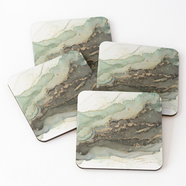 Item preview, Stormy Marble Abstract Ink Art designed and sold by Olga Shvartsur.
